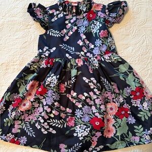 Janie and Jack Navy Floral Kids Dress 2T Easter spring